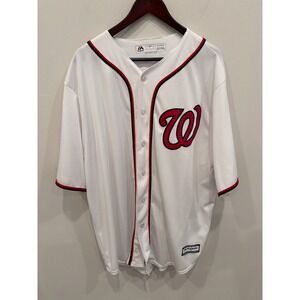 Washington Nationals Majestic Cool Base Jersey White 2XL MLB